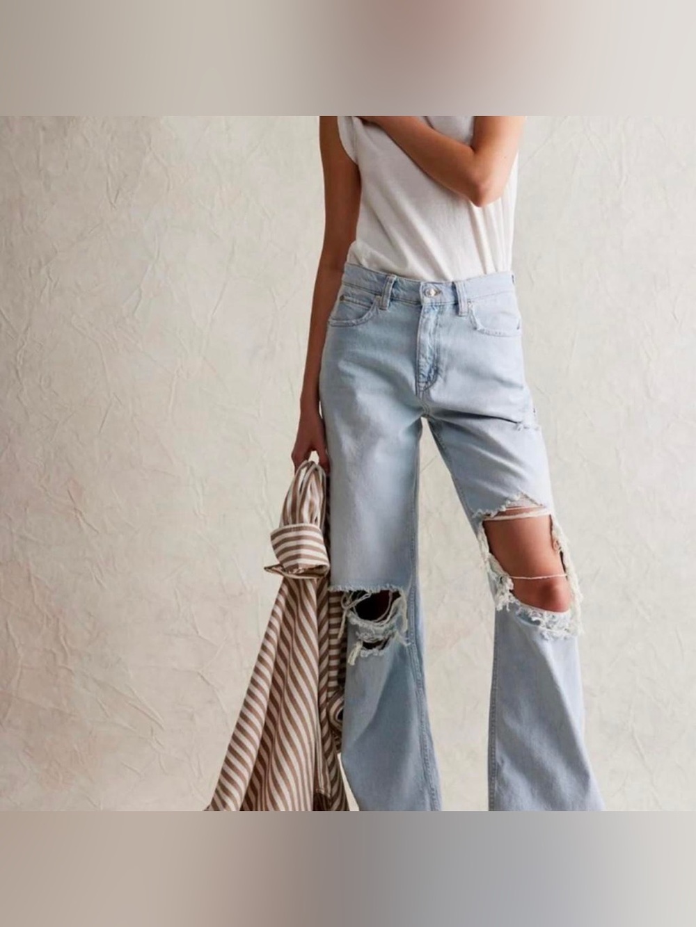 We The Free Tinsley Baggy High Rise Straight Leg Jean